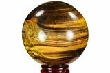 Polished Tiger's Eye Sphere - South Africa #107315-1